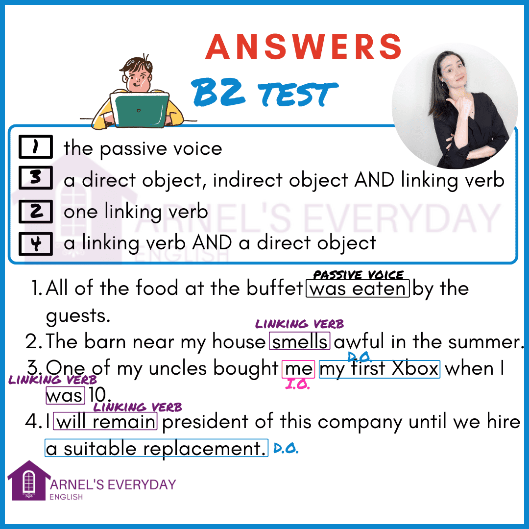 Direct And Indirect Objects | Levels A2 - C1